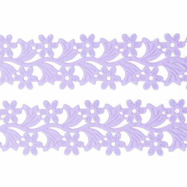 passamanaria flores vazadas lilas